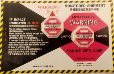 德州二代国产ANTI&TOUCH75G防震动警示标签订购热线