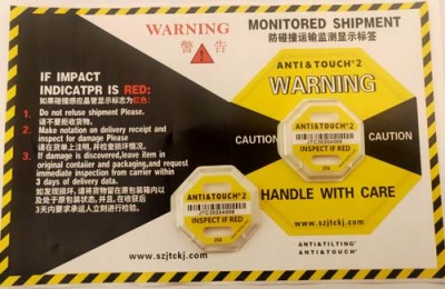 宿州二代国产ANTI&TOUCH防震动标签整盒包邮