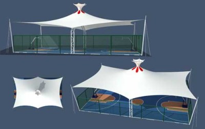 安徽酒店ETFE膜结构效果图