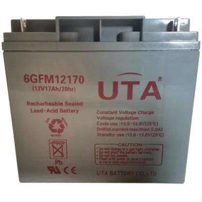 郑州UTA蓄电池6GFM12240   12V24AH代理商