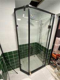 西安维修卫生间玻璃隔断淋浴房推拉门