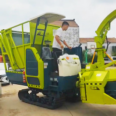 240馬力雷沃RG50雙發動機圓盤割臺青儲機