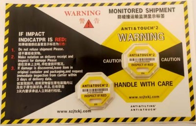 广西二代国产ANTI&TOUCH75G防震动警示标签价格