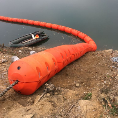 水库进水口浮筒式拦污排垃圾拦截设施