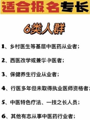 涪陵中医专长医师证报名条件