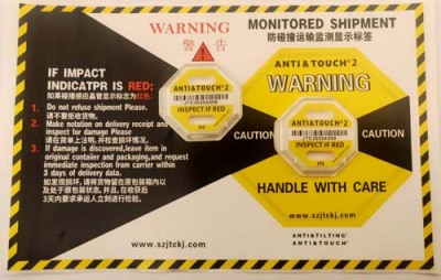 乐山二代国产ANTI&TOUCH防震动显示标签包邮
