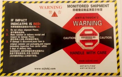 安顺二代国产ANTI&TOUCH75G防震动显示标签整盒包邮