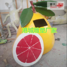 柳州乡村振兴红心沙田柚雕塑定制出厂价