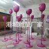 广州酒庄展示布置玻璃钢香槟红酒杯雕塑厂家