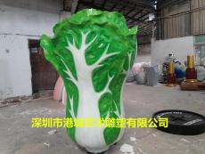 惠州农场入口风水招财大白菜雕塑定制价格