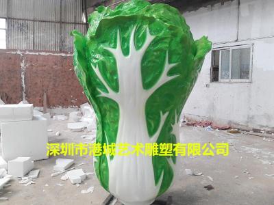 衢州景区庭院风水招财大白菜雕塑定制厂家