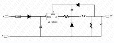 220V转5V电路图WT5101