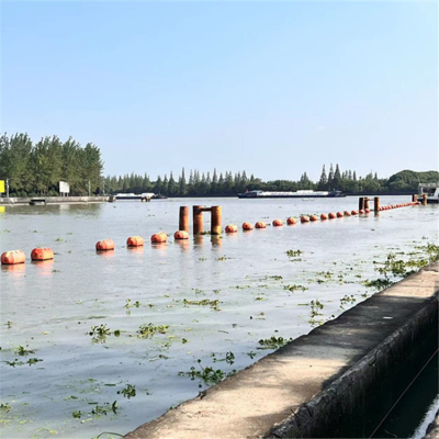 河流拦漂浮筒大范围漂浮物拦截装置