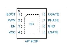 UPI力智 uP1962PDN8 双高压MOSFET驱动器