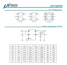 UPI力智 uP1722QMT5-00 同步整流降压转换器