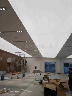 铜川软膜天花吊顶 天花软膜灯箱UV效果展示-商场海报广告炫彩灯箱
