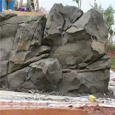 天津园林假树施工过程