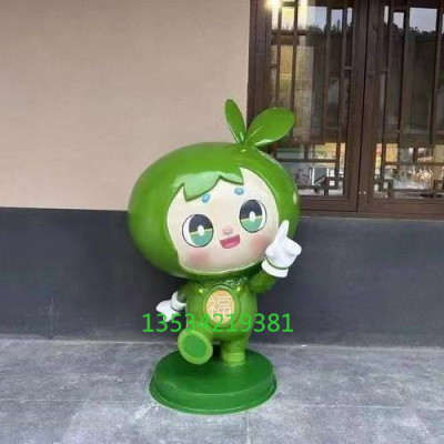 福建茶叶品牌卡通玻璃钢白茶仙子雕塑定制厂