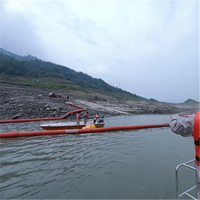 河道漂浮垃圾拦截装置浮桶式拦污排