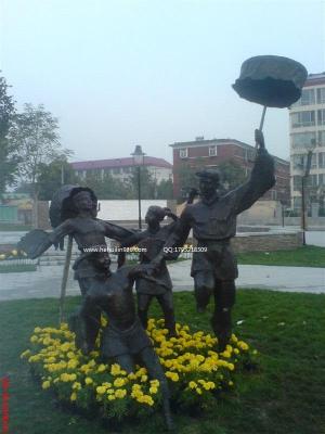 南京旅游景区革命小红军公仔雕塑定制价格
