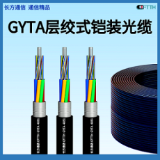 长方通信24芯GYTA室外单模铠装管道光缆