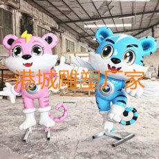 惠州公园宣传禁毒粤虎雕塑直销工厂价格