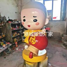 深圳寺庙形象小和尚卡通雕塑批发零售厂家