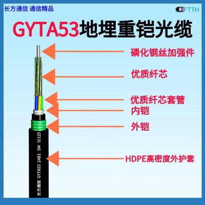 24芯GYTA53-24B1铠装单模直埋光缆源头厂家