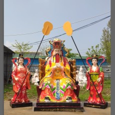 玉皇大帝神像 王母娘娘神像 玻璃钢老天爷像