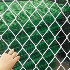 包塑包塑PVC勾花网桥洞安全防护网