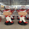 天津牛排餐厅ip卡通雕塑定制生产厂家