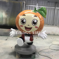 广州水果博览会形象ip卡通柑橘雕塑定制厂家