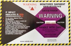 湖北Shockwatch防震動警示標簽批量定購電話