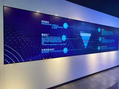 重庆商场展示无缝液晶拼接大屏图片