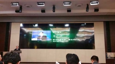 新疆展厅展示LED小间距显示大屏效果