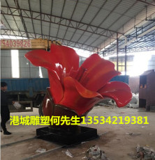 广州景观玻璃钢木棉花雕塑定制专业厂家