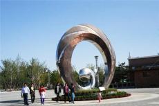 莱芜圆环不锈钢雕塑制作公司