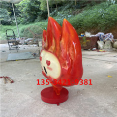 深圳燃气安全员卡通形象玻纤雕塑定制公司