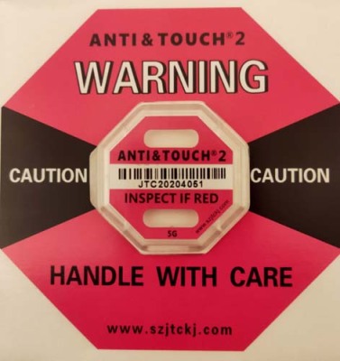 惠州二代国产ANTI&TOUCH75G防震动警示标签订购热线