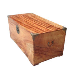 老樟木箱改色 红木家具  实木家具翻新