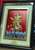 中国龙珐琅彩立体高浮雕纯金版画