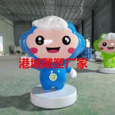 深圳珠宝企业形象卡通玻璃钢雕塑定制厂家