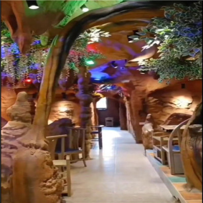 河北餐厅洞穴风制作