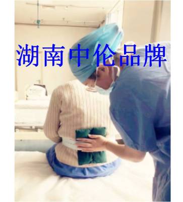 黃豆袋熱敷膀胱區及腰骶部八髎穴分娩鎮痛產