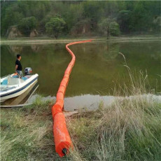 河涌布放一体串联拦污浮筒浮体