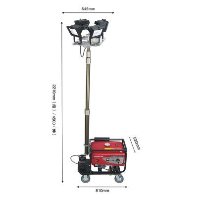 鼎轩照明SH8504全方位自动泛光工作灯2000W