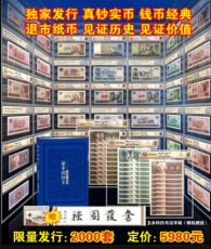 中国钱龙新中国钞王第四套荧光钞