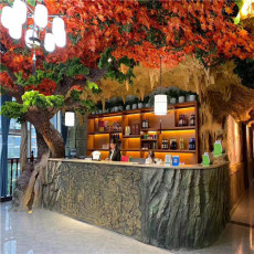 山西太湖石塑石假山施工过程