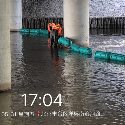 水库拦污珊浮筒升降式拦污排安装