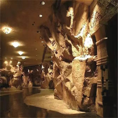 福建园林塑石假山施工过程